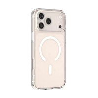 Coque de protection transparente en TPU avec protection d'appareil photo et chargement magnétique sans fil pour iPhone 17 16 15 14 Plus 13 Pro Max 12