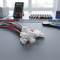 Conector Roarkit USB de 2 Pines Mini Micro JST XH2.54mm 24AWG Macho/Hembra con Cables de 150mm