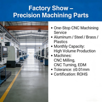 Servicios de Fabricación Personalizada de Alta Precisión - Fabricación CNC en Fábrica, Componentes Mecanizados por Fresado, Prototipos de Acero Inoxidable