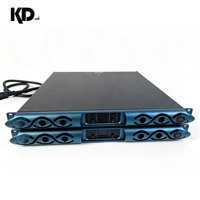 Amplificateur de puissance métallique 3000W 4 canaux Classe D 1U 8 Ohms Nominales 2 Stables Portable pour Système Line Array de Scène