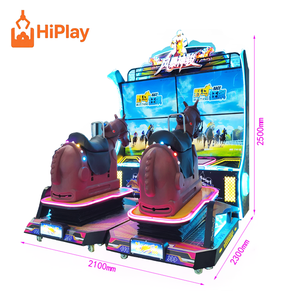 Máquina de Juego de Carreras de Caballos de Lujo para 2 Jugadores, <span class=keywords><strong>Simulador</strong></span> de Movimiento Dinámico, Operada con Monedas, Juego de Galope para Parques de Diversiones Comerciales - Product Image 3