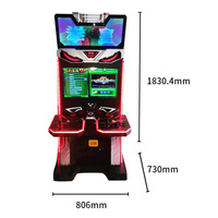 Machine d'arcade rétro de jeu vidéo de combat Vewlix
