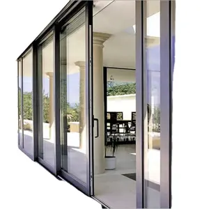 Porte d'entrée coulissante en aluminium, de luxe, pour intérieur de la maison, nouvelle collection