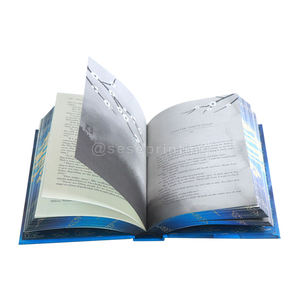 Impresión de Libros de Tapa Dura Gruesa Personalizada con Bordes Pulverizados con Patrones, Novela de Fantasía de Lujo con Tapa Dura y Lámina Dorada - Product Image 4