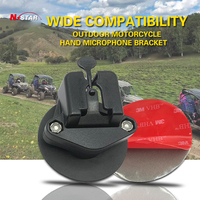 Support de fixation adhésif pour talkie-walkie de voiture, fixation à boule unique de 1 pouce, tableau de bord, pare-brise, support de micro pour Ram