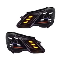 Conjunto de Faros Delanteros LED para Mercedes Benz Clase E W212 2010-2013, Modificación y Actualización LED DRL, Faro Delantero