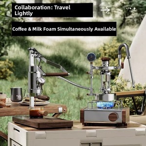 ALMKOPi Mousseur à lait manuel portable avec manomètre, en acier inoxydable, pour Latte, Cappuccino, usage domestique ou en café - Product Image 4