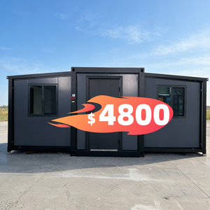 <span class=keywords><strong>Casa</strong></span> Container Espandibile Personalizzata, Prefabbricata in Acciaio, Modulare e Portatile, 20 Piedi, Nera - Product Image 1