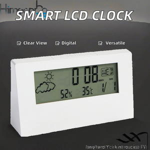 Transparente <span class=keywords><strong>LCD</strong></span> Relógio Digital <span class=keywords><strong>Display</strong></span> Estudante Presente Cultural e Criativo Eletrônico para Home Decor para Quarto ou Escritório - Product Image 3