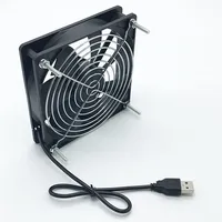 80mm 120mm ventilateur de refroidissement alimenté par USB, faible bruit 5V 8cm/12cm PC ordinateur dissipateur de chaleur pour routeur optique chat set-top box