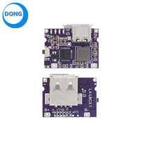 Tipe-c USB 5V 3,1 A konverter penguat, aksesori Bank daya ponsel IP5310 dengan sakelar indikator LED 5 hingga 4.2V