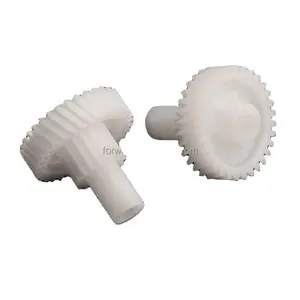 Custom Lubricated wear resistant pom plastic helical gear manufacturer plastic dual gear injection moulding