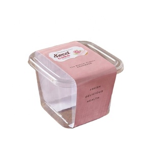 Disposable <b>Plastic</b> Cups Clear Portion Transparent Trapezoidal Food <b>Container</b> Jelly Yogurt Mousses Dessert Cups - Product Image 3