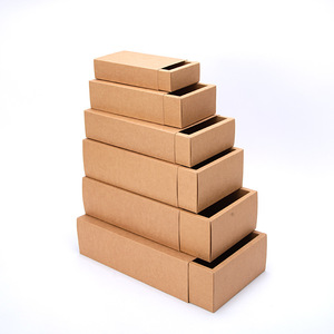 12 Kích cỡ bán buôn tùy chỉnh in ấn Tiny endoderm Frosted gấp Kraft Giấy Hộp ngăn kéo với cửa sổ rõ ràng cho đồ trang sức Hộp quà tặng - Product Image 1