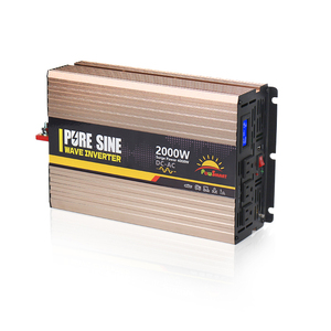 Inversor de Onda Sinusoidal Pura 2000W 2kW 12V 24V 48V DC a AC 110V 220V 230V 50Hz 60Hz, Inversor de Corriente Fuera de Red para RV / Camper / Caravana - Product Image 1