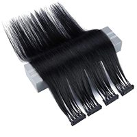Extensions de cheveux en vrac 6D de deuxième génération, invisibles et sans couture, modèle YMOO1 Shandong, 10 pièces, directement de l'usine pour l'exportation