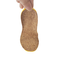 Semelles intérieures en feuille de liège 100% EVA Latex pour hommes et femmes, confort sportif, soutien de la voûte plantaire pour chaussures