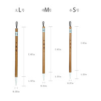 Ensemble de stylos de calligraphie chinoise - pour débutants et professionnels, manche en bois