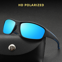 Lunettes de soleil sport polarisées, protection UV400, monture PC légère, lunettes de sport pour le cyclisme, la course à pied, la pêche, la conduite, hommes et femmes