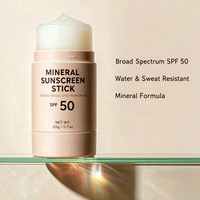 Stick solaire minéral Lance SPF 50 résistant à l'eau et à la transpiration, respectueux des récifs, vente en gros, marque privée, format voyage
