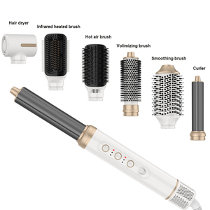 New đa Styler với da trường hợp tóc Curler ép tóc 1000W chuyên nghiệp Máy Sấy Tóc Công cụ 7 trong 1 đa Styler - Product Image 1