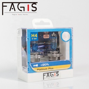 Juego de Faros Delanteros Halógenos Fagis Auto H4 12V 60/55W Blanco Cálido, Base de Acero Inoxidable, Caja de Vidrio de Cuarzo P43T - Product Image 5