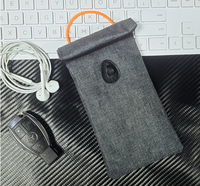 Sac Faraday pour clés de voiture, pochette anti-RFID bloquant le signal, protection antivol pour clé de voiture, pour smartphone, léger et portable