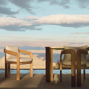 Ensemble <span class=keywords><strong>de</strong></span> canapé et <span class=keywords><strong>de</strong></span> chaise longue d'extérieur en teck <span class=keywords><strong>de</strong></span> qualité supérieure OEM, style méditerranéen luxueux, mobilier <span class=keywords><strong>de</strong></span> <span class=keywords><strong>jardin</strong></span> résistant aux intempéries pour l'Espagne et le Royaume-Uni - Product Image 3