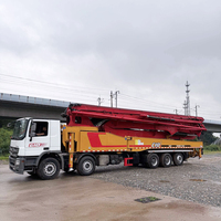 Camion pompe à béton diesel SANY 70m, système C8 classique, d'occasion, haute performance, Euro 5, pour la construction