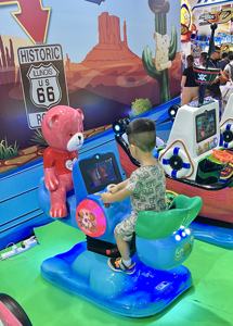 Giostre Interattive a Forma di Orsetto in Fibra di Vetro con Gettoniera per Bambini, Macchine da Gioco Video per Parchi Divertimento in Vendita - Product Image 4