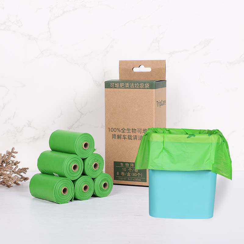 Cornstarch Biodegradable Compostable Garbage Rubbish Trash Bin Liners Bags