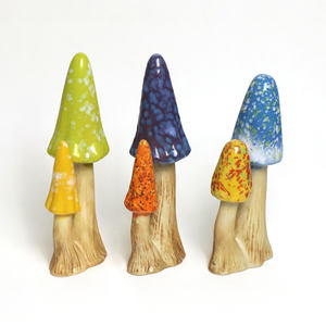 Simulazione giardino in <span class=keywords><strong>ceramica</strong></span> funghi statue ornamenti da giardino statuette cortile decorazione - Product Image 3