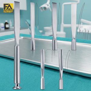 Ensemble de ciseaux à os chirurgicaux droits et courbés, instruments d'ostéotomie pour la chirurgie générale, classe I, certifiés CE - Product Image 2
