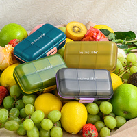 Vente en gros Boîte à pilules en plastique de poche personnalisée Distributeur de pilules en plastique de poche PP Vente en gros Pilule de poche en plastique personnalisée