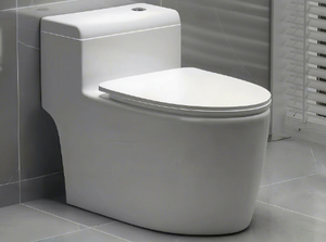 สุขภัณฑ์สีเงาสูง โถสุขภัณฑ์แบบชิ้นเดียว ระบบกดน้ำสองปุ่ม - Product Image 5