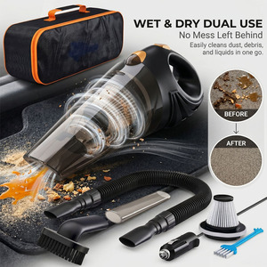 Ventes chaudes - Aspirateur de voiture portable haute puissance 12V avec batterie 5000mAh, autonomie de 15 minutes, matériau ABS+copper - Product Image 3