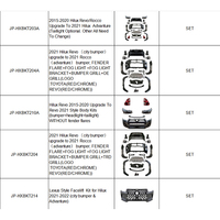 Plaque de protection d'admission d'air pour snorkel, plaque de protection inférieure, barre de remorquage, kit de suspension rehaussée, accessoires tout-terrain 4x4 pour pick-up Toyota Hilux