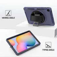 SM-P610 Samsung Galaxy Tab S6 Lite, Sarung HP Hibrida Plastik TPU 10.4 Inci dengan Pergelangan Tangan