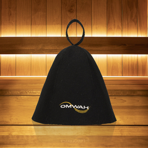 Black 100% Wool Made Beth OEM Add Logo Polyester Sauna Hat - Product Image 5
