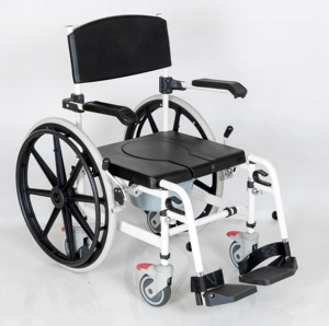 2025 년 신상품 화장실 휠체어 높이 조절이 가능한 고급스러운 품질 욕실 휠체어 - Product Image 6