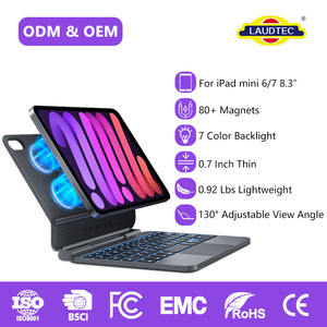 Laptop-like <b>Keyboard</b> Case for iPad <b>Mini</b> 7 2024 Floating Magnetic Magic <b>Keyboard</b> with Backlight Trackpad Portable Travel <b>Keyboard</b> - Product Image 1
