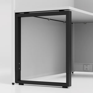 Meubles de bureau modulaires pour employés, poste de travail à 120 degrés, bureau 4 places, poste de travail pour 4 personnes, tables en bois - Product Image 6