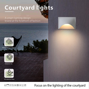 Modern Square Outdoor Wall Mounted LED Sconce <strong>Light</strong> 9W Aluminum IP65 Waterproof 3-Year Warranty - Product Image 3