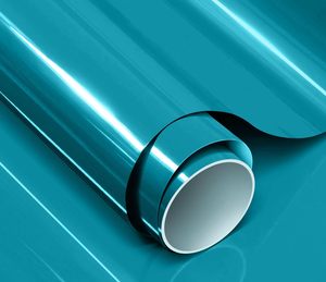 Película de revestimiento para coche <span class=keywords><strong>azul</strong></span> Miami Lagoon brillante, material de cambio de Color de vinilo automático de PVC, función de protección antiarañazos - Product Image 1
