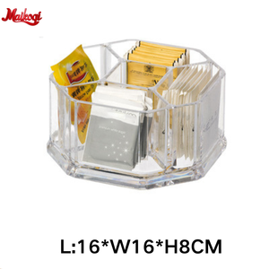 Nouveau cristal clair acrylique sucre thé café support cinq compartiments sucre caddies présentoir pour maison déco hôtel meubles - Product Image 2