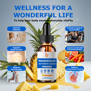 Suplemento de Glicinato de Magnesio Orgánico de Marca Privada en Gotas Líquidas con Fibra de Celulosa y Bromelina para Apoyar la Función Intestinal - Product Image 5