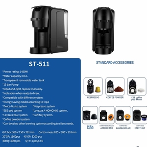 เครื่องชงกาแฟแบบกึ่งอัตโนมัติหน้าจอสัมผัสขนาด10นิ้วเครื่องทำกาแฟสเตนเลสสตีลใช้ในครัวเรือนไฟฟ้า19บาร์ - Product Image 3