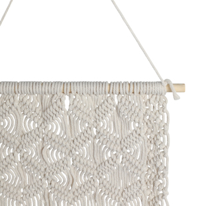 Tapisserie rectangulaire en jute tissée à la main, macramé, décoration murale pour chambre à coucher, salon, salle de bain - Product Image 5