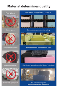 <span class=keywords><strong>Sofa</strong></span> Bentuk U Modern untuk Rumah, <span class=keywords><strong>Sofa</strong></span> Terkompresi dengan Busa Tahan Lama, <span class=keywords><strong>Sofa</strong></span> Seksional yang Dapat Diubah Menjadi Tempat Tidur - Product Image 4