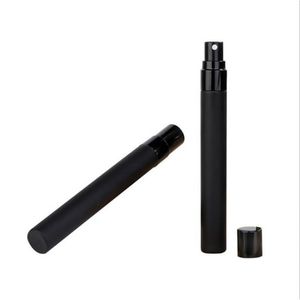 Portable Glass Perfume <b>Bottle</b> 10ml Matte Black Spray Travel <b>Mini</b> Empty <b>Bottle</b> With Cover - Product Image 4